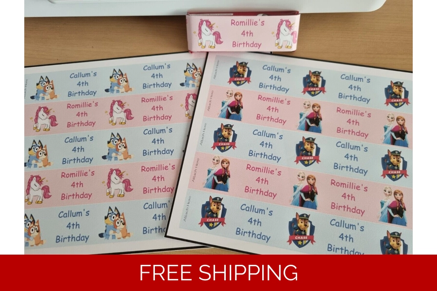 10 Personalised KitKat Sticker Labels